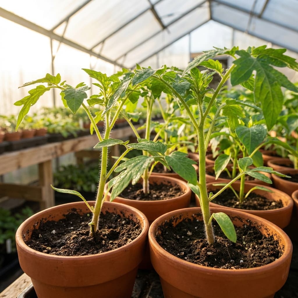 Healthy vegetable seedlings at Rasu Plants Nursery
